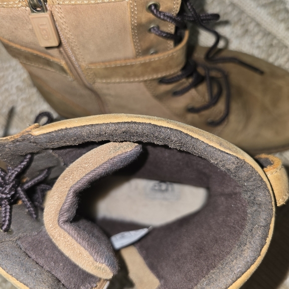 UGG Brown Lace-Up Boots - Picture 7 of 11